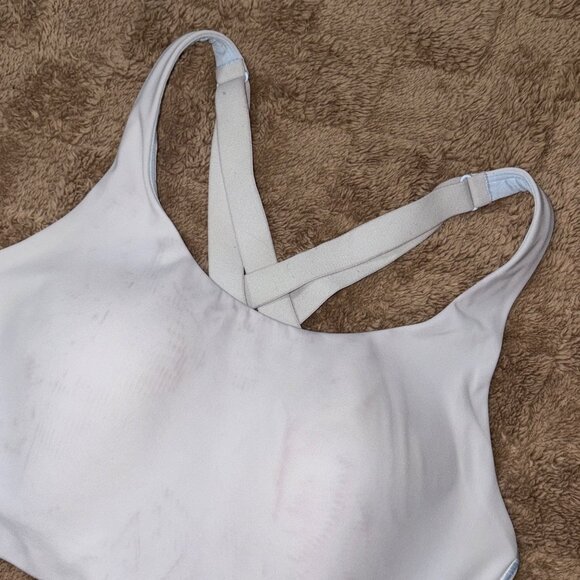 Lululemon Energy Bra High Support Gym Run Sports Starch Blue Quick-Drying 36D - Picture 10 of 10